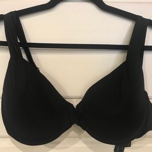 NWT 38D Perry Ellis Bikini Top-black